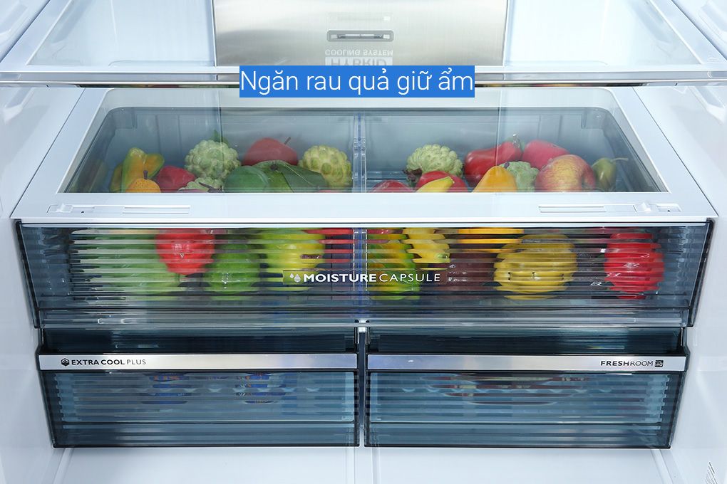 Tủ lạnh Sharp Inverter 572 lít Multi Door SJ-FX640V-SL