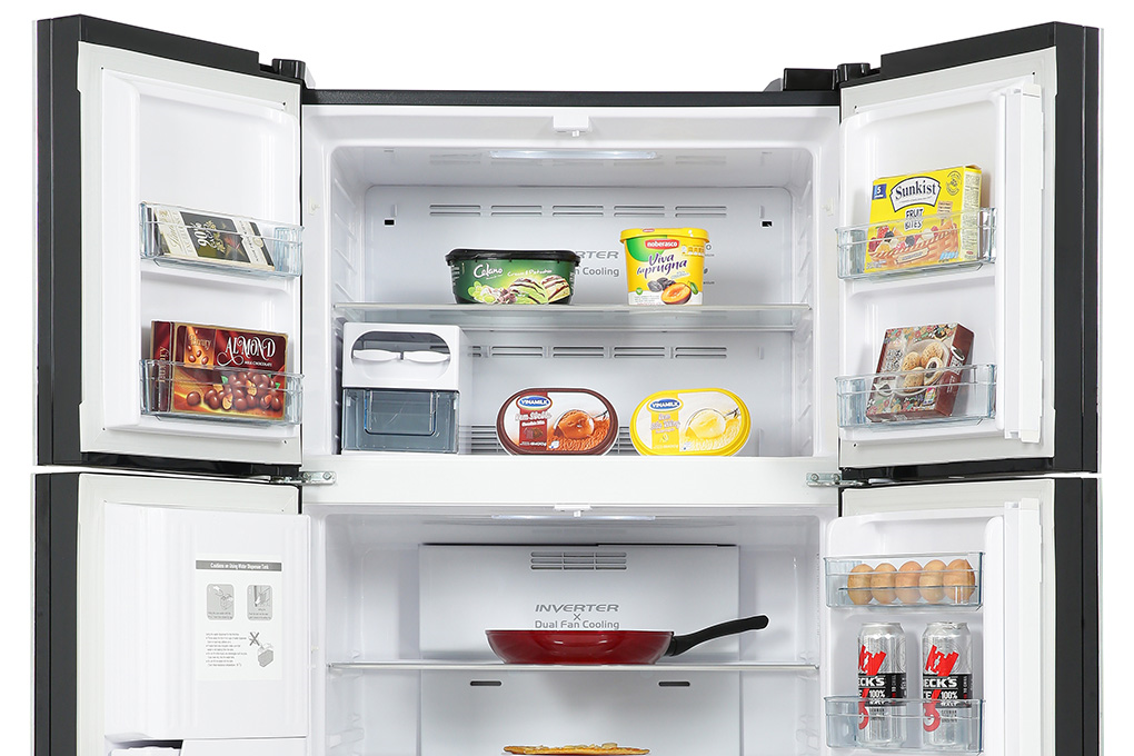 Tủ lạnh Hitachi Inverter 540 lít Multi Door R-FW690PGV7 GBK