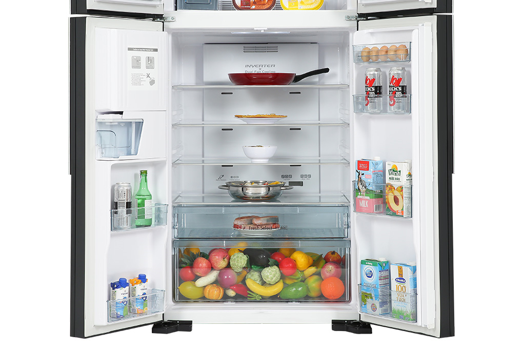 Tủ lạnh Hitachi Inverter 540 lít Multi Door R-FW690PGV7 GBK